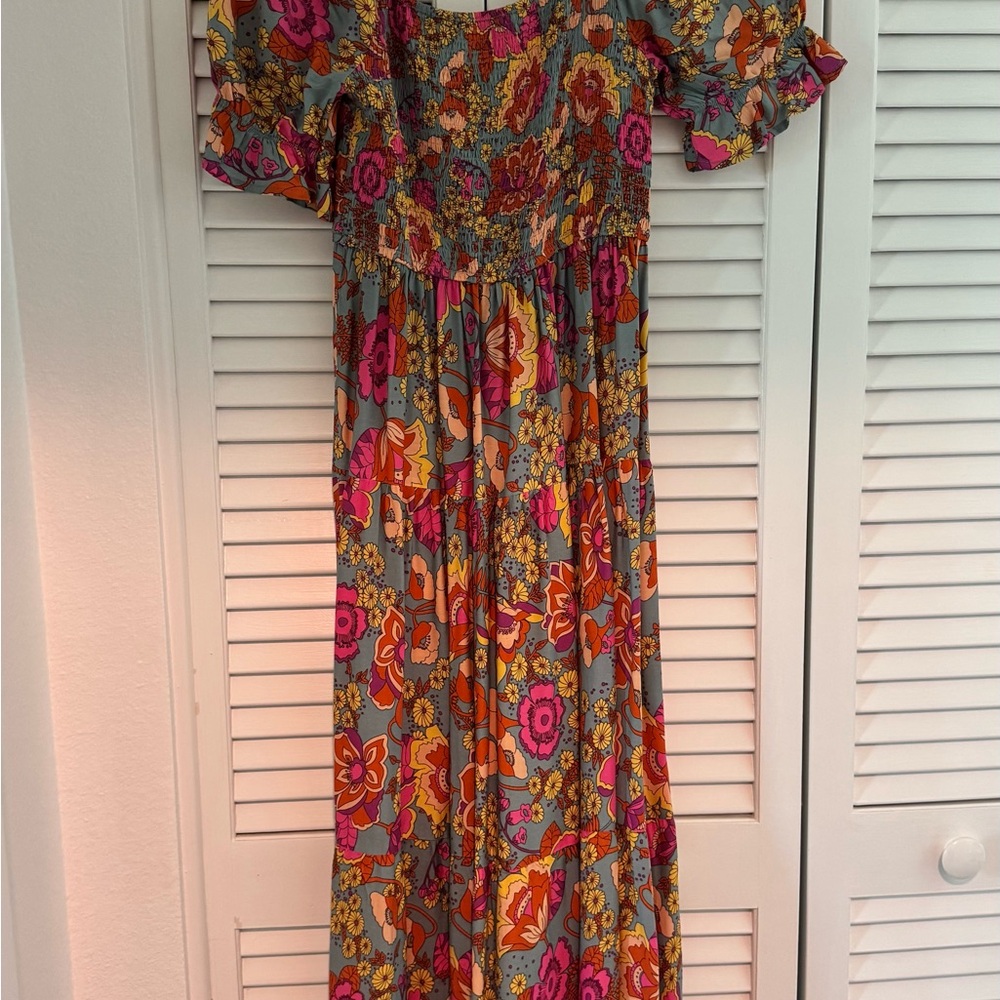 Floral Multicolor Maxi Dress